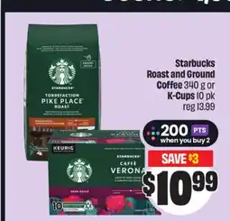 FreshCo Starbucks Roast And Ground Coffee 340 g Or K-Cups offer