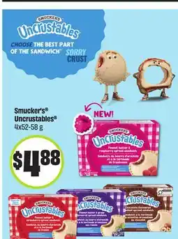 FreshCo Smucker's Uncrustables , 4x52 offer