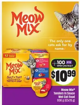 FreshCo Meow Mix Tenders In Sauce Wet Cat Food 936 g (12x78 g) offer