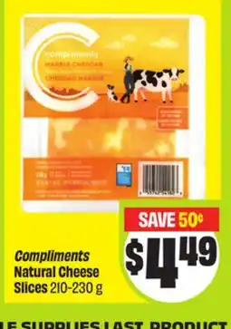 FreshCo Compliments Natural Cheese Slices offer