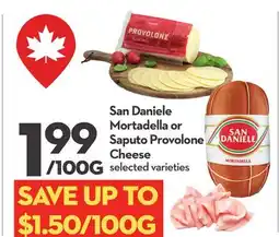 Longo's Mortadella or Provolone Cheese offer