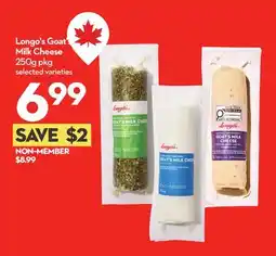 Longo's Goat's Milk Cheese offer