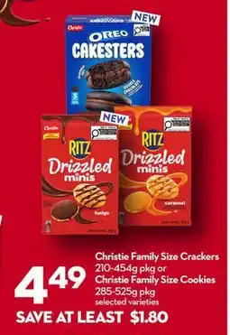 Longo's Family Size Crackers 210-454g pkg or Family Size Cookies 285-525g pkg varieties offer