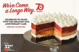 Longo's 8 Greatest Hits Cake offer