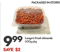 Longo's Fresh Almonds offer