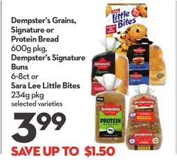 Longo's Grains, Signature or Protein Bread 600g pkg, Signature Buns 6-8ct or Little Bites 234g pkg offer