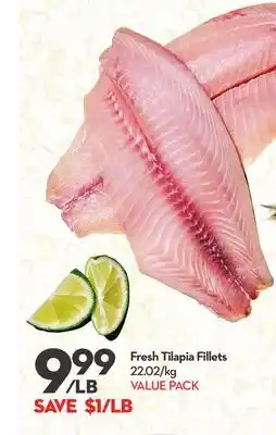 Longo's Fresh Tilapia Fillets offer