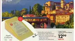 Longo's Curato Sinfonia al Prosecco Cheese offer