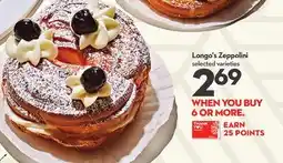 Longo's Zeppolini offer