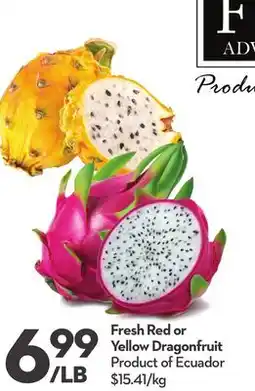 Longo's Fresh Red or Yellow Dragonfruit offer
