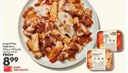 Longo's Pasta Single Serve offer