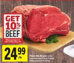 Foodland Prime Rib Roasts offer