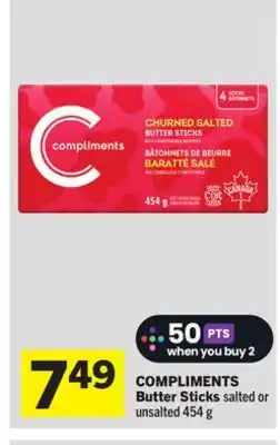 Foodland COMPLIMENTS Butter Sticks offer