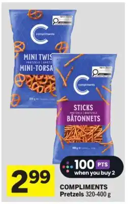 Foodland COMPLIMENTS Pretzels offer