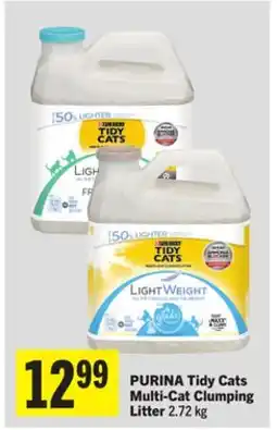 Foodland PURINA Tidy Cats Multi-Cat Clumping Litter offer