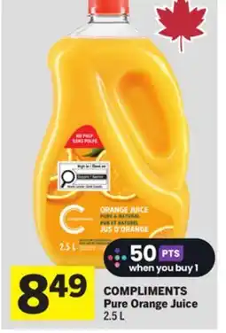 Foodland COMPLIMENTS Pure Orange Juice offer