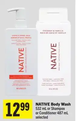 Foodland NATIVE Body Wash offer