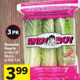 Foodland Romaine Hearts offer