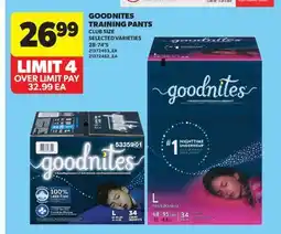 Real Canadian Superstore GOODNITES TRAINING PANTS, 28-74'S offer