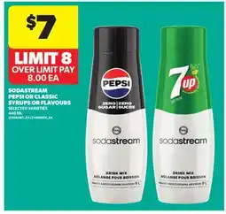 Real Canadian Superstore SODASTREAM PEPSI OR CLASSIC SYRUPS OR FLAVOURS offer
