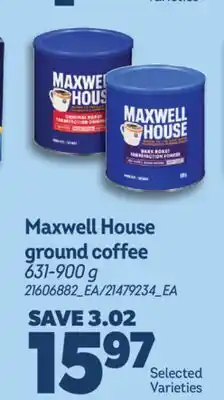 Real Canadian Superstore MAXWELL HOUSE GROUND COFFEE offer