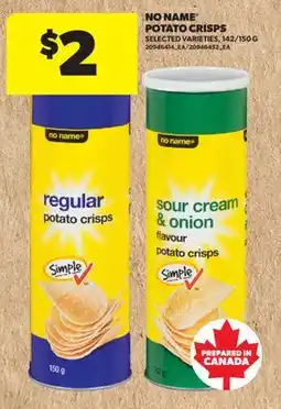 Real Canadian Superstore NO NAME POTATO CRISPS, 142/150 G offer