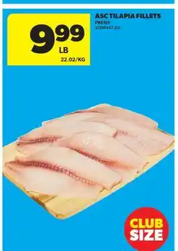 Real Canadian Superstore ASC TILAPIA FILLETS offer