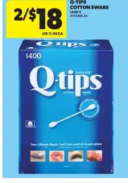 Real Canadian Superstore Q-TIPS COTTON SWABS, 1400'S offer