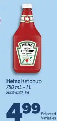 Real Canadian Superstore HEINZ KETCHUP, 750 ML - 1 L offer