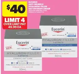 Real Canadian Superstore EUCERIN ANTI-WRINKLE HYALURON-FILLER DAY OR NIGHT CREAM offer
