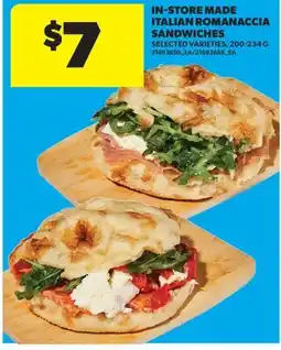 Real Canadian Superstore IN-STORE MADE ITALIAN ROMANACCIA SANDWICHES offer