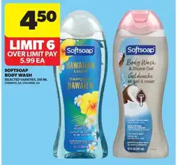 Real Canadian Superstore SOFTSOAP BODY WASH offer