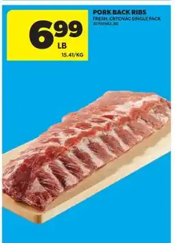 Real Canadian Superstore PORK BACK RIBS offer