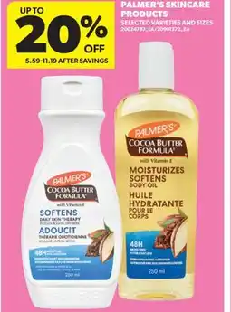 Real Canadian Superstore PALMER'S SKINCARE PRODUCTS offer