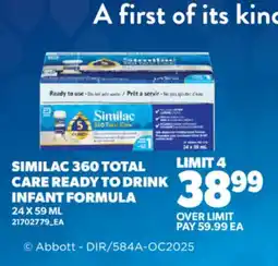 Real Canadian Superstore SIMILAC 360 TOTAL CARE READY TO DRINK INFANT FORMULA offer