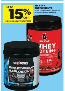 Real Canadian Superstore SIX STAR SUPPLEMENTS offer