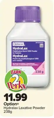 PharmaChoice Option+ Hydralax Laxative Powder offer