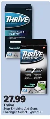 PharmaChoice Thrive Stop Smoking Aid Gum, Lozenges offer