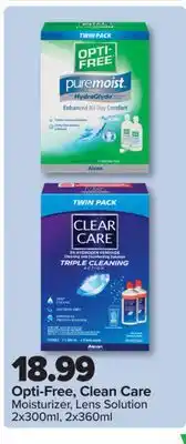 PharmaChoice Opti-Free, Clean Care Moisturizer, Lens Solution offer