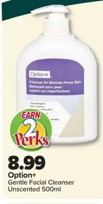 PharmaChoice Option+ Gentle Facial Cleanser offer