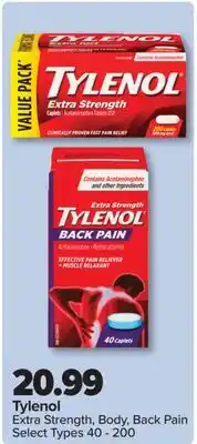 PharmaChoice Tylenol Extra Strength, Body, Back Pain offer