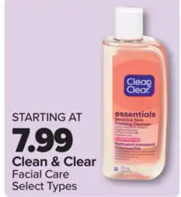 PharmaChoice Clean & Clear Facial Care offer