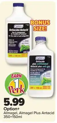 PharmaChoice Option+ Almagel, Almagel Plus Antacid offer