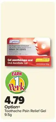 PharmaChoice Option+ Pain Relief Gel offer