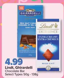 PharmaChoice Lindt, Ghirardelli Chocolate Bar offer