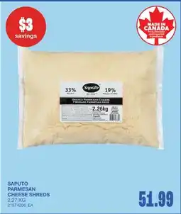 Wholesale Club PARMESAN CHEESE SHREDS offer