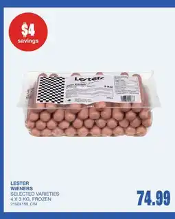 Wholesale Club WIENERS offer