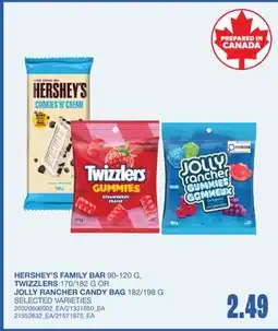 Wholesale Club FAMILY BAR 90-120 G, TWIZZLERS 170/182 G OR CANDY BAG 182/198 G offer