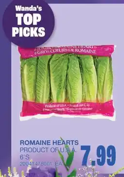 Wholesale Club ROMAINE HEARTS, 6'S offer