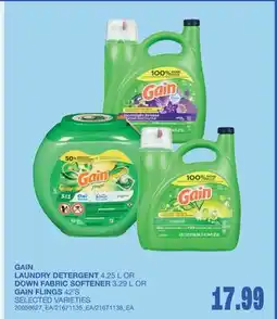 Wholesale Club LAUNDRY DETERGENT 4.25 L OR DOWN FABRIC SOFTENER 3.29 L OR FLINGS 42'S offer
